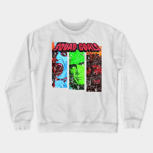 Monster Squad Goals Crewneck Sweatshirt by Doc Multiverse Designs